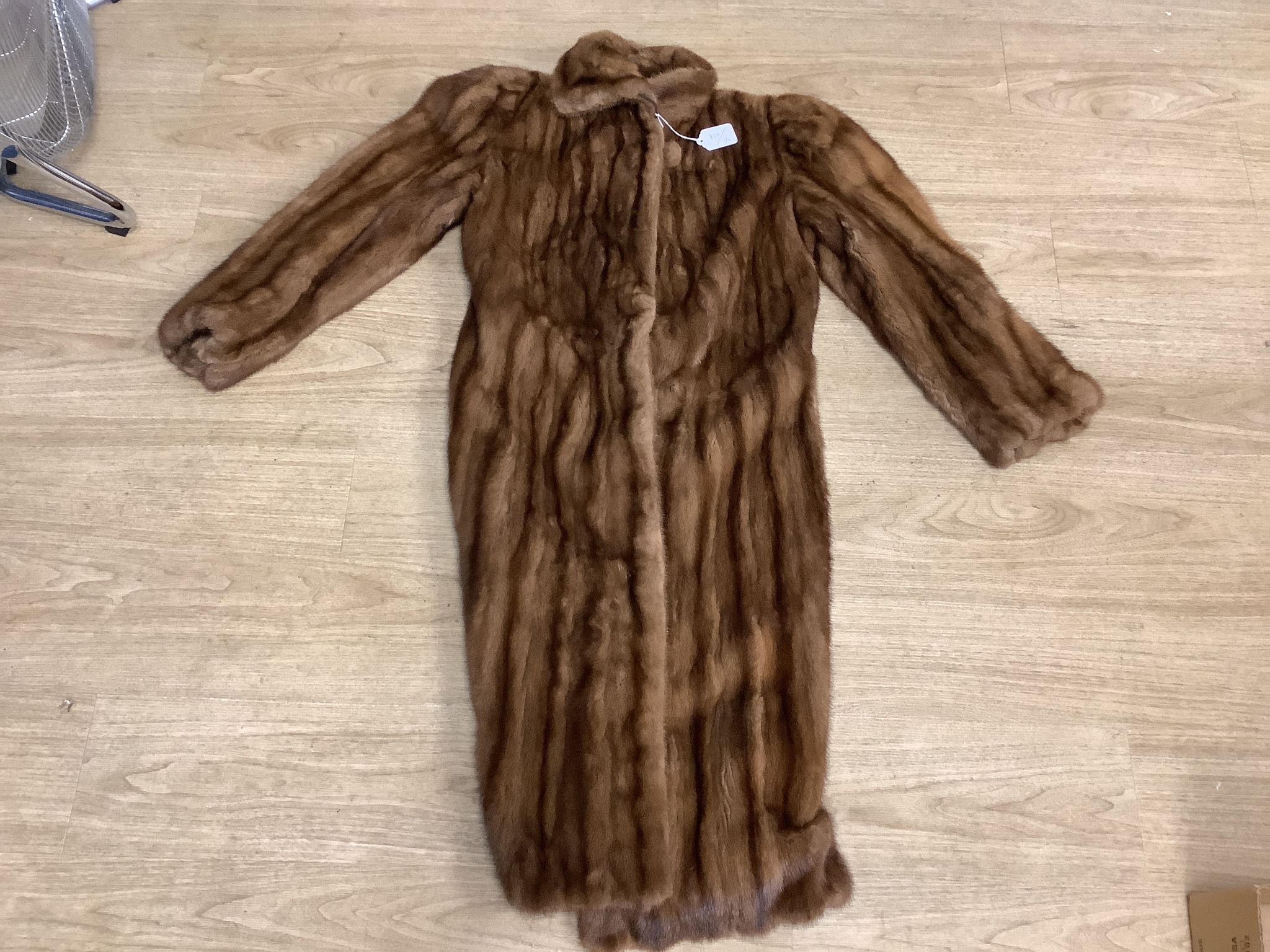 A Kate and Francis brown mink coat